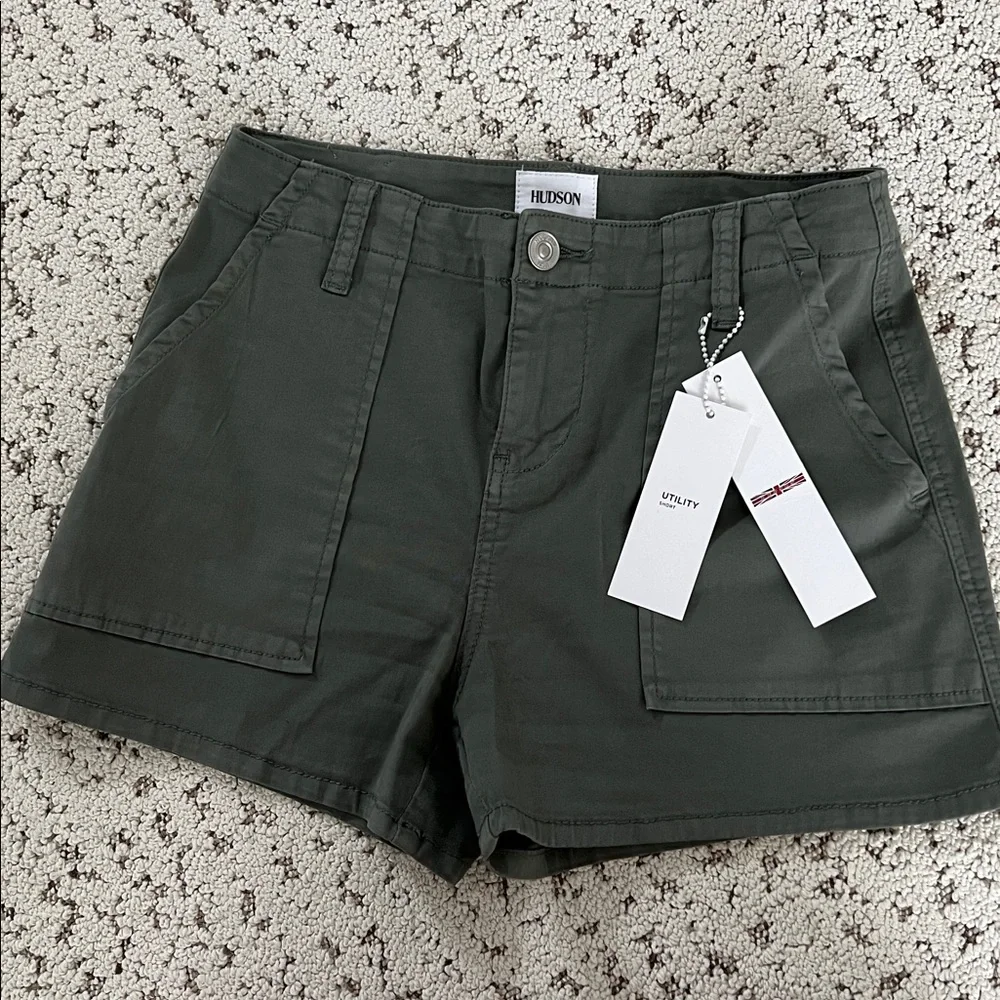 Hudson Jeans Olive Cargo Shorts NWT - Picture 2 of 6